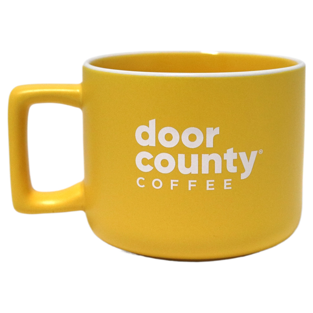 Yellow Matte Ceramic Coffee Mug 12 oz
