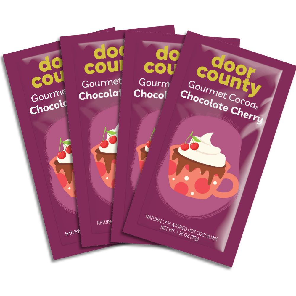 Door County Chocolate Cherry Gourmet Hot Cocoa - 4 oack