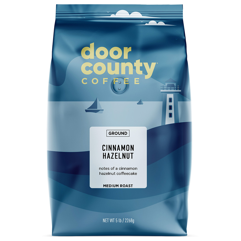 Cinnamon Hazelnut Coffee 5lb. Ground | Door County Coffee