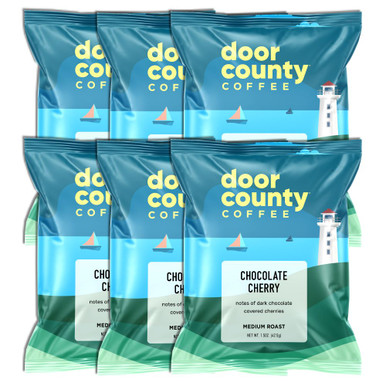 Chocolate Cherry Coffee Full-Pot Bags, 6 Pack