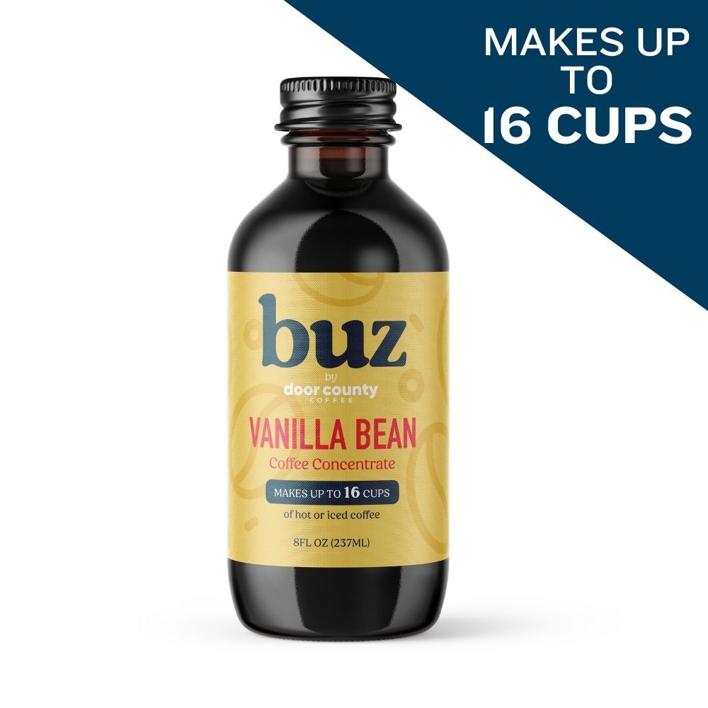 Image of buz Vanilla Bean Coffee Concentrate, 8oz Bottle