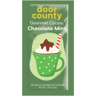 Door County Chocolate Mint Gourmet Hot Cocoa - One Mug Packet