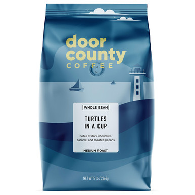 玉兎&ゴールドタートル&ファーイーストオブピートセコンド& ニューポット2020 Turtles in a Cup 5lb. Wholebean | Door County Coffee