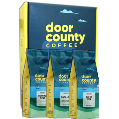 Non-flavored Coffee 10oz. Trio Gift - Door County Coffee