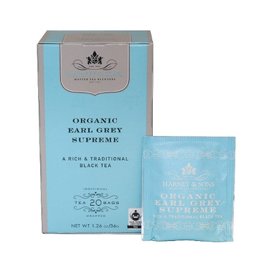 Harney/Sons Organic Earl Grey 20ct | Door County Coffee