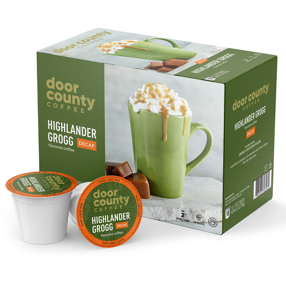 Image of DECAF Highlander Grogg Coffee Single Serve Cups - 10 cups