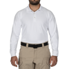Men's Performance Long Sleeve Polo - White