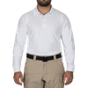 Men's Performance Long Sleeve Polo - White