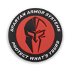 Spartan Armor Systems™ PVC Patch In Red, Black and White