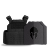 Spartan® Omega® AR500 Steel Body Armor and Spartan Shooters Cut Plate Carrier Package - Black
