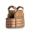 Spartan Shooters Plate Carrier - Coyote Brown (Facing Right)