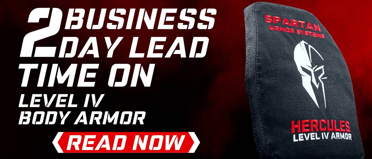 2 Business Day Lead Time on Hercules Level IV Ceramic Body Armor