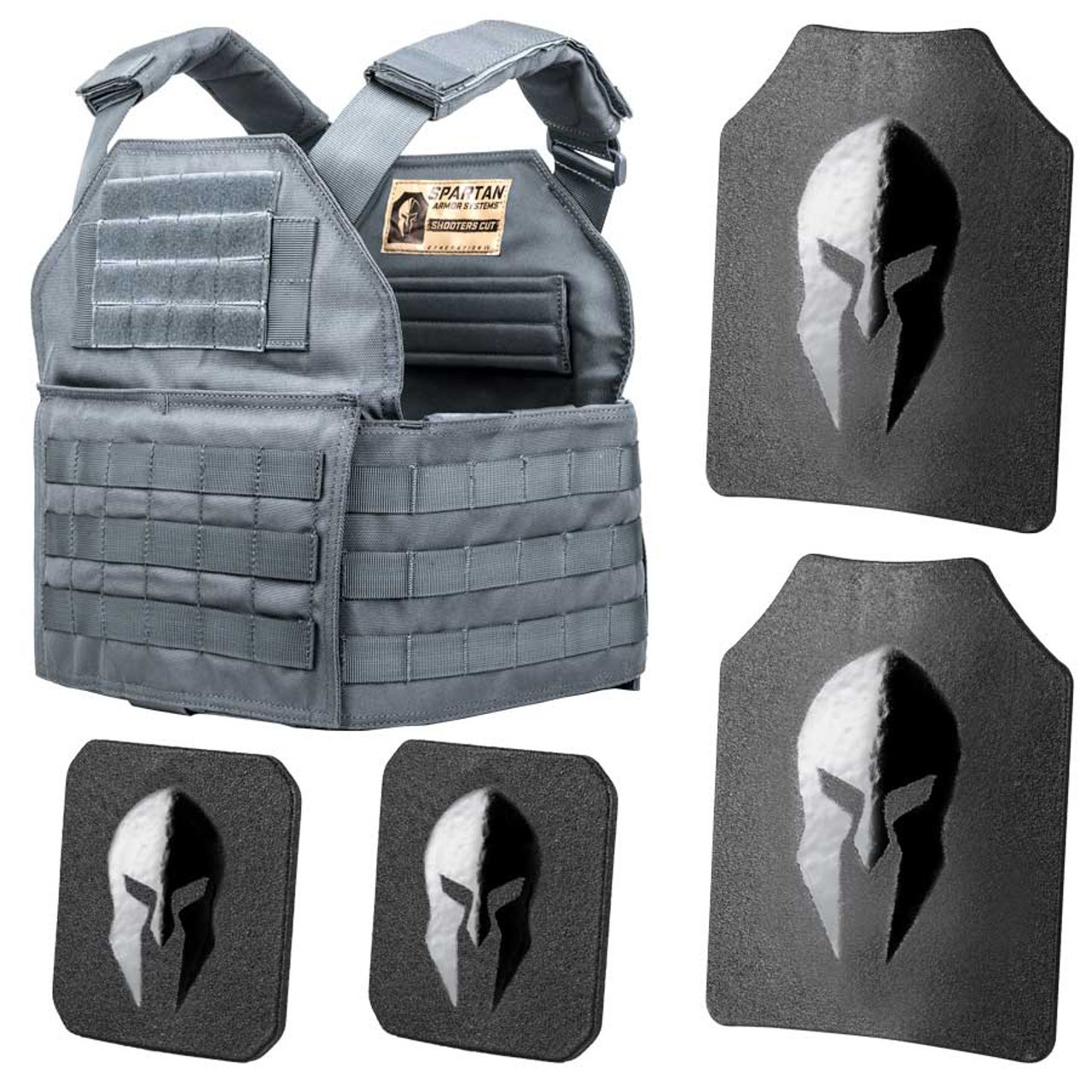 Shellback Tactical Banshee Rifle Level III Body Armor Kit with Model P5mmSAO Steel Plates