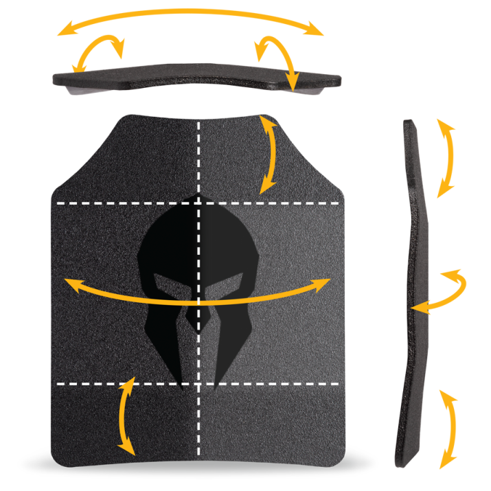 Spartan™ Omega™ AR500 Body Armor 10x12 Single Plate