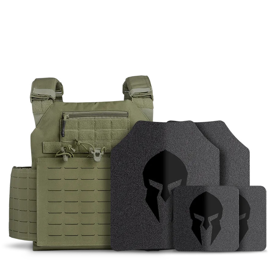 Spartan™ Omega™ AR500 Steel Body Armor and Achilles Plate Carrier