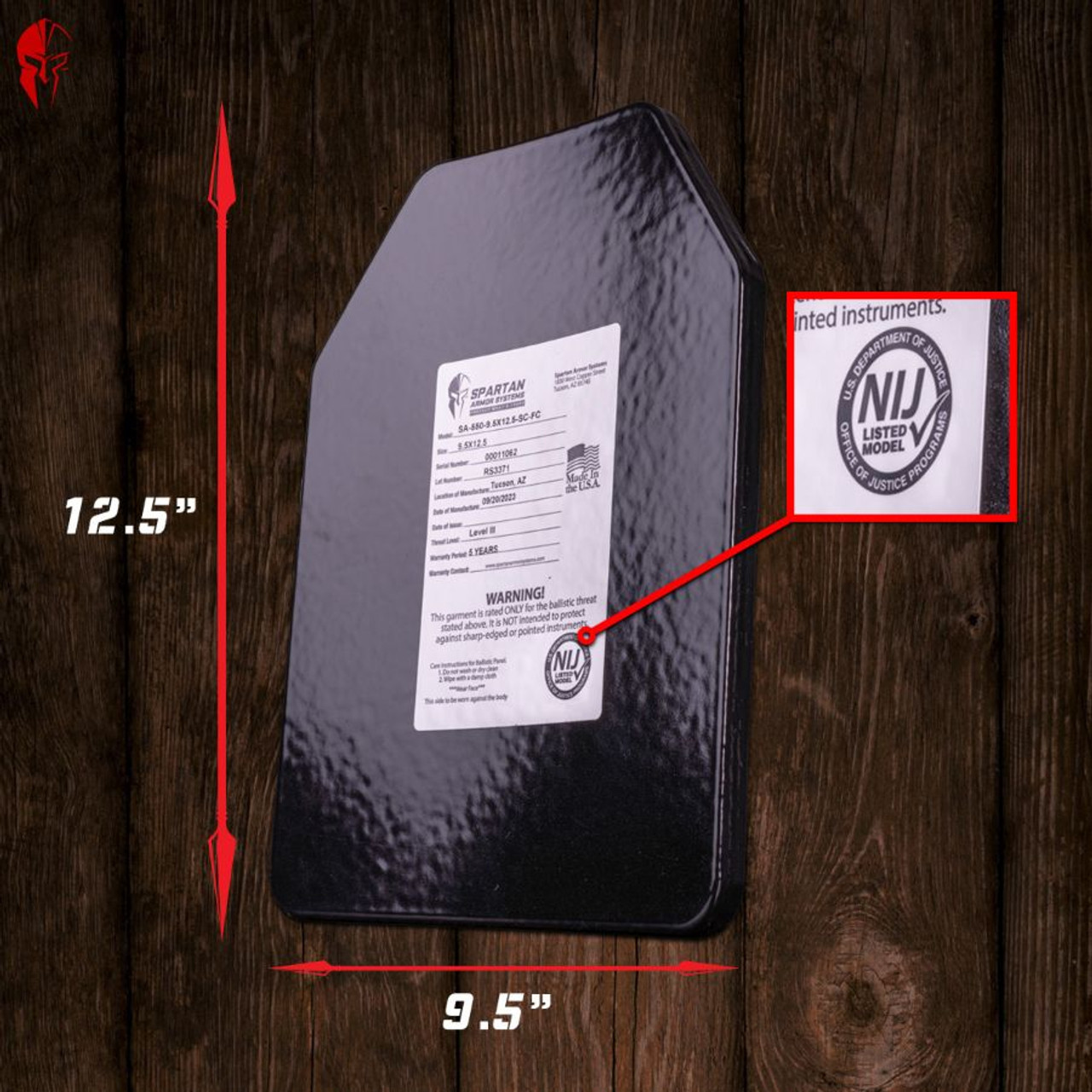 NIJ Level III+ Body Armor Plate | ESAPI | Light-weight