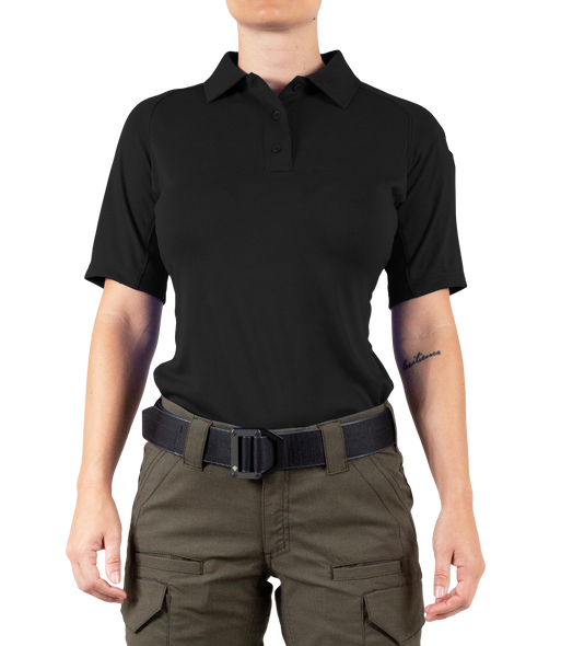 Women's Performance Short Sleeve Polo - Black