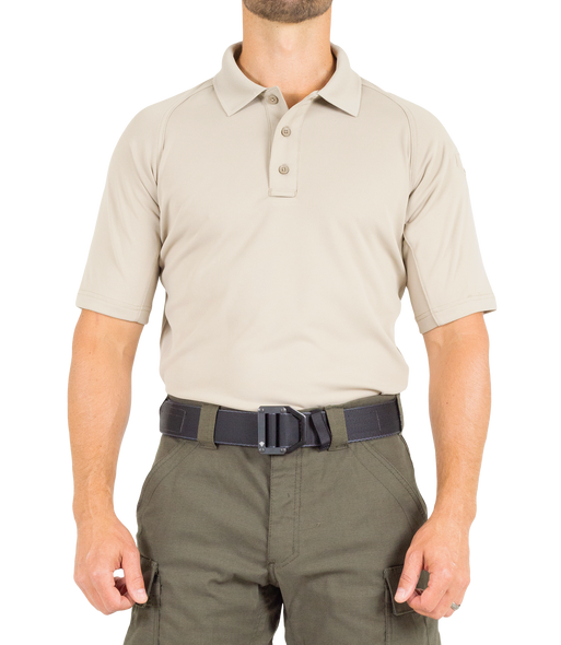 Men's Performance Short Sleeve Polo - Khaki
