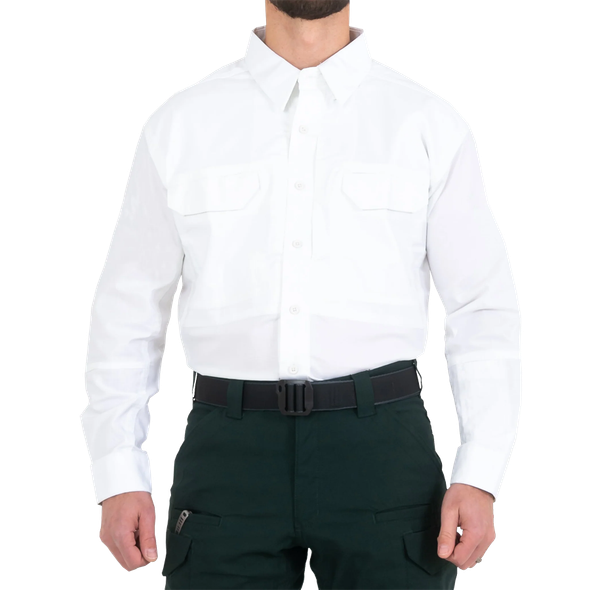 Men's V2 Tactical Long Sleeve Shirt - White