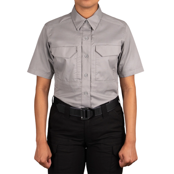 Women's V2 Tactical Short Sleeve Shirt - Nickel Grey