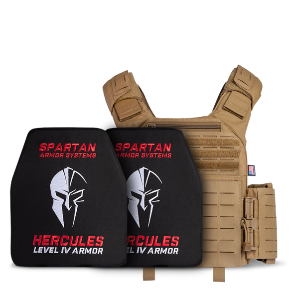 Leonidas Legend with Hercules Level IV Body Armor Package - Coyote Brown