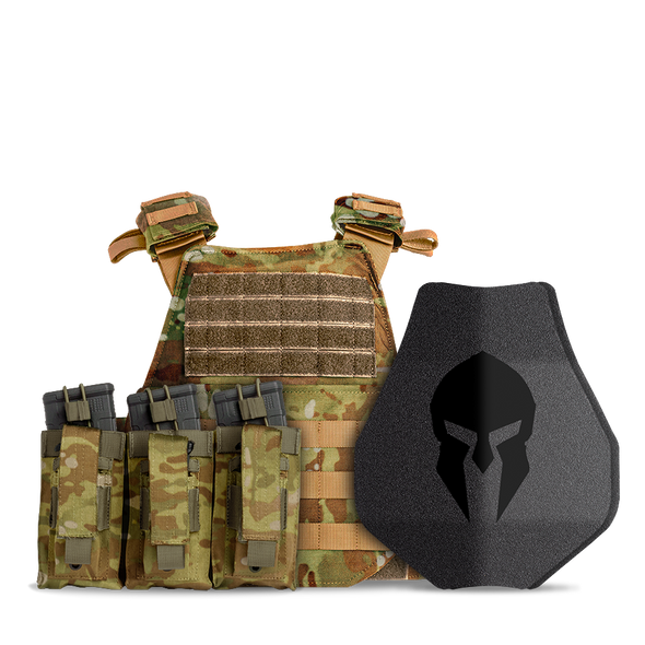 AR500 Body Armor Level III | Camo High Mobility Triple Pack Loadout