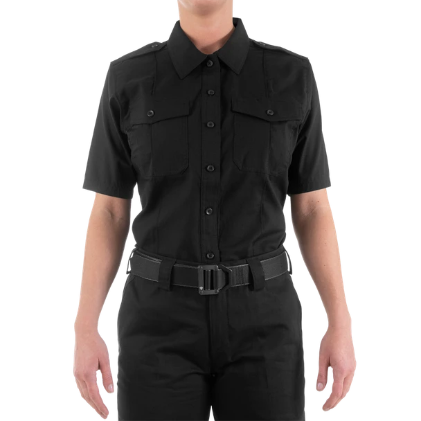 Women's V2 PRO DUTY™ Uniform Short Sleeve Shirt - Black