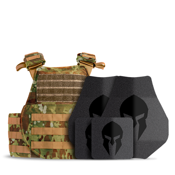 Spartan™ Omega™ AR500 Sentinel High Mobility Body Armor Package - MultiCam