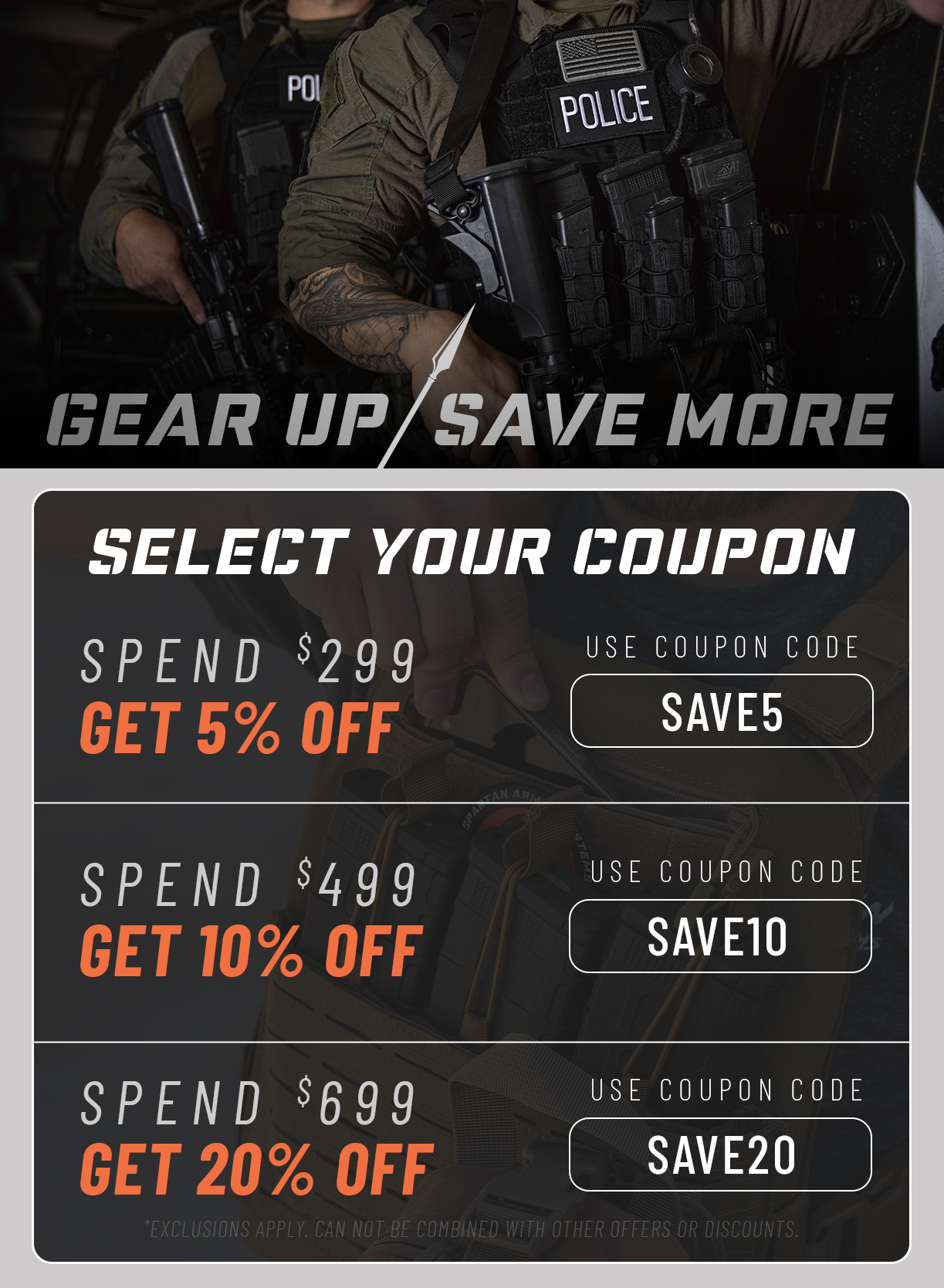 Gear Up Save More Coupon Codes