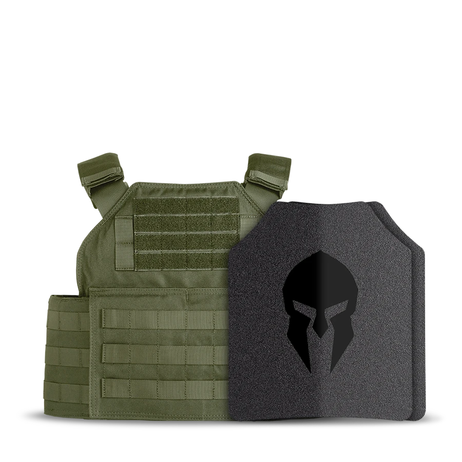 AR500 Body Armor Level III | Spartan Shooters Package - OD Green