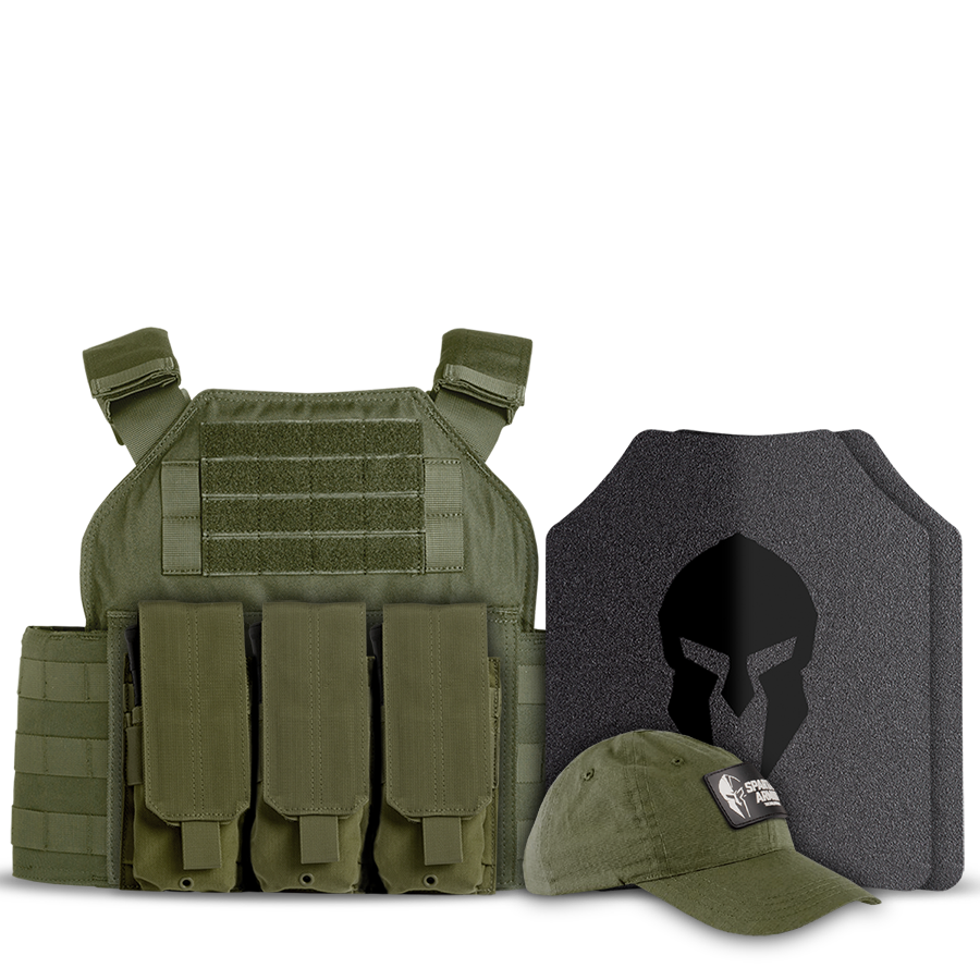 AR500 Body Armor Level III | OD Green Spartan Shooters Loadout
