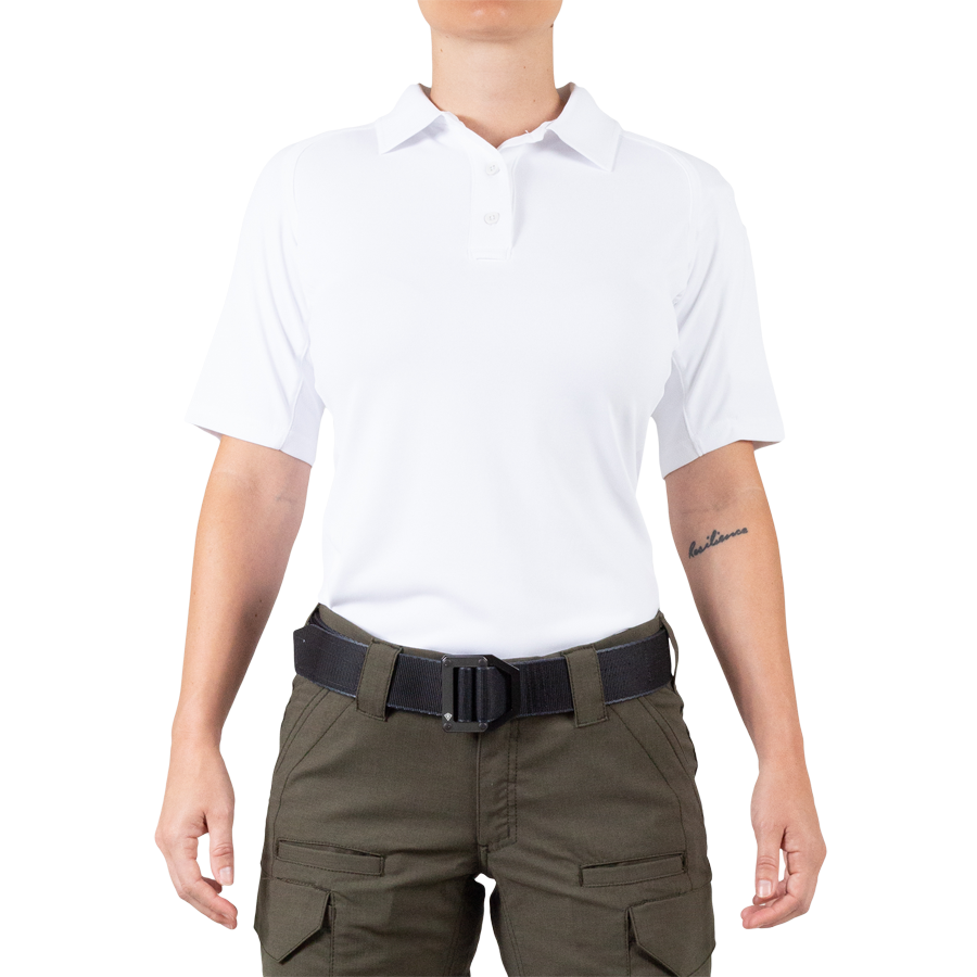 Women's Performance Short Sleeve Polo - White