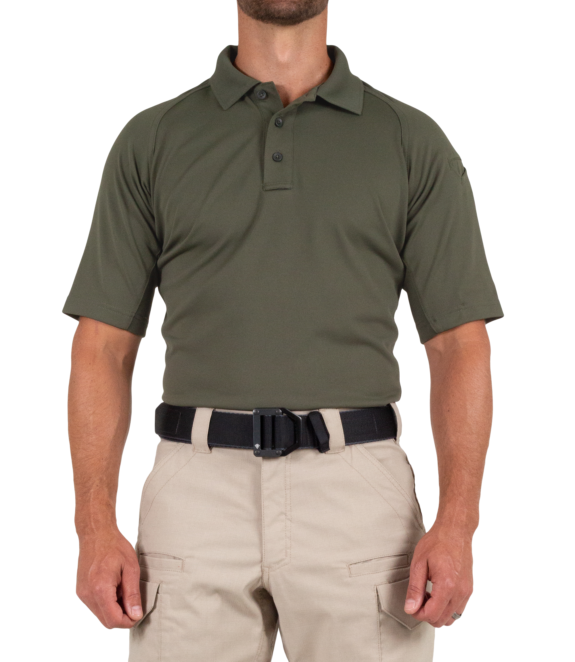 Men's Performance Short Sleeve Polo - OD Green