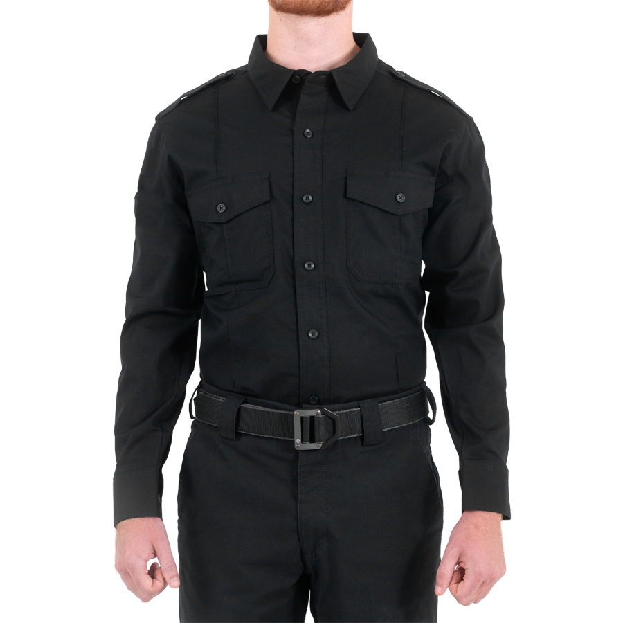 Men's V2 PRO DUTY™ Uniform Long Sleeve Shirt - Black