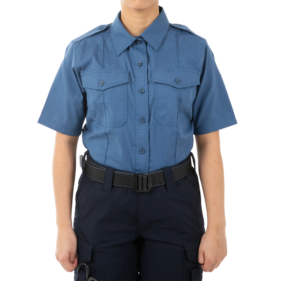 Women's V2 PRO DUTY™ Uniform Short Sleeve Shirt - French Blue
