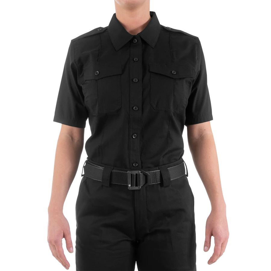 Women's V2 PRO DUTY™ Uniform Short Sleeve Shirt - Black