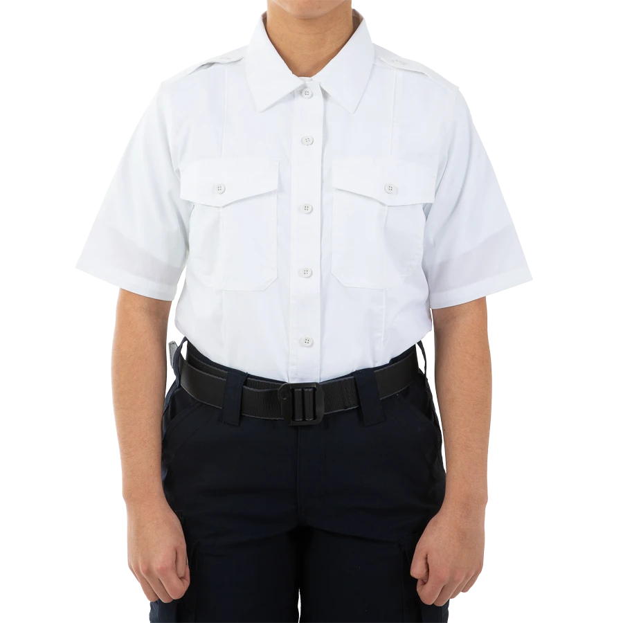 Women's V2 PRO DUTY™ Uniform Short Sleeve Shirt - White