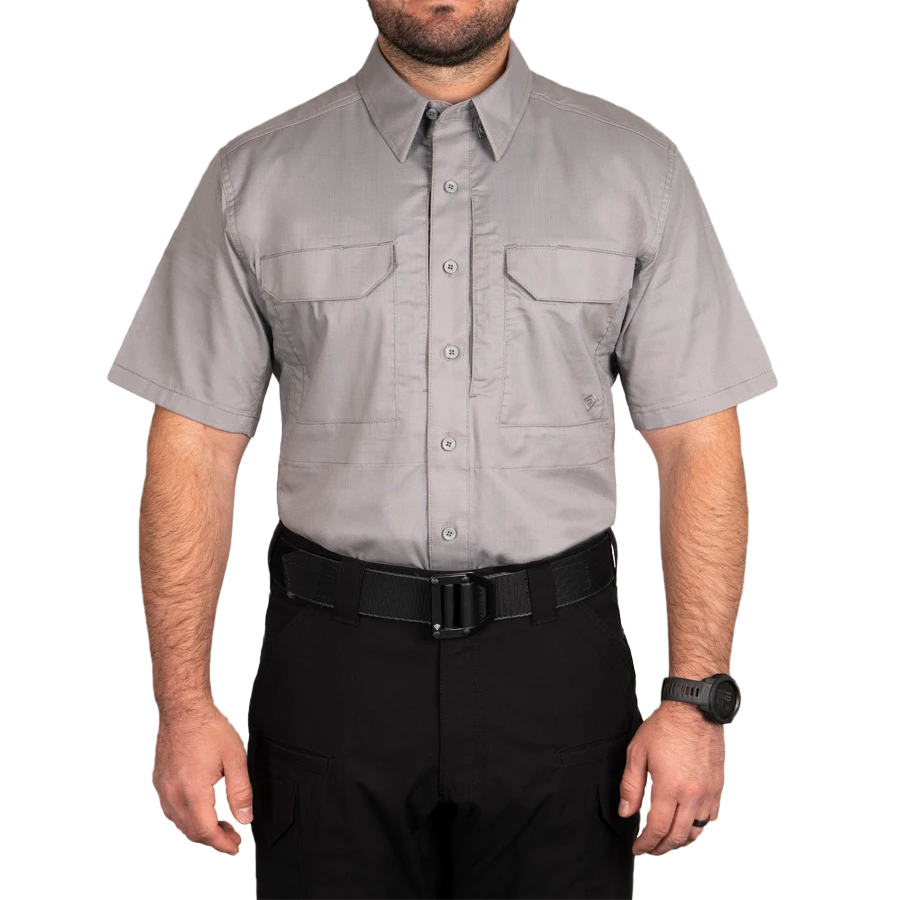 Men's V2 Tactical Short Sleeve Shirt - Nickel Grey