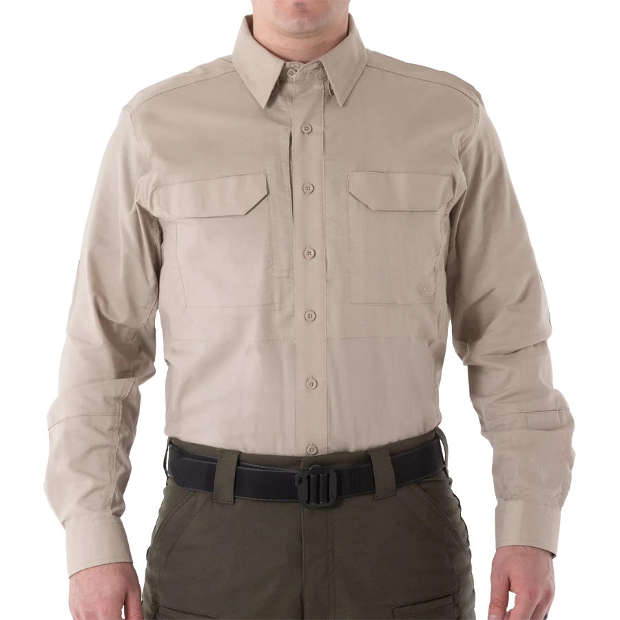 Men's V2 Tactical Long Sleeve Shirt - Khaki