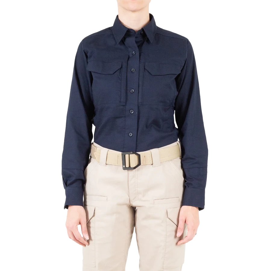 Women's V2 Tactical Long Sleeve Shirt - Midnight Navy