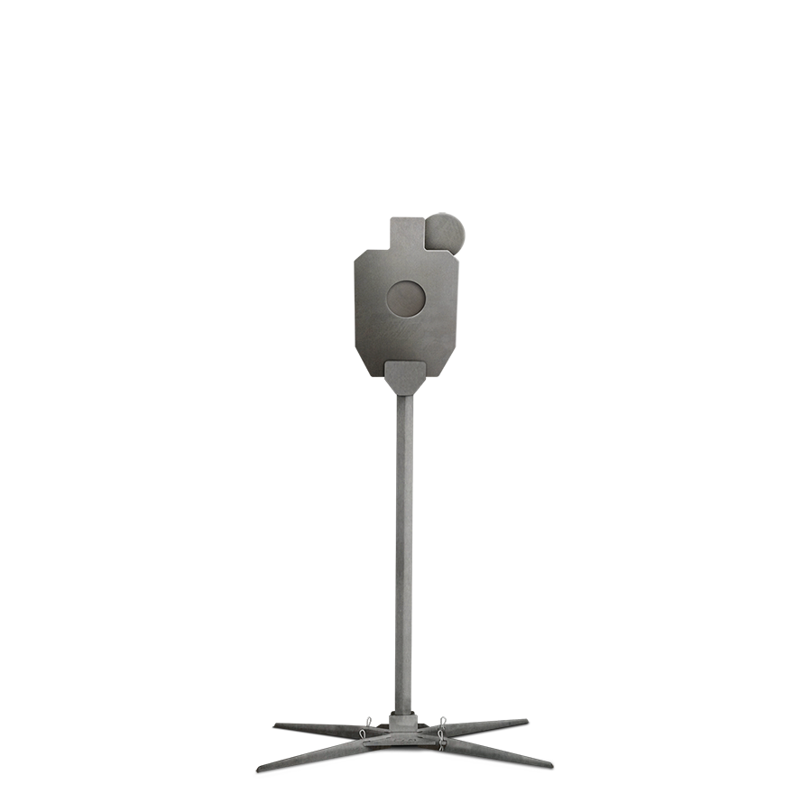 Critical Shot Reactive Steel Target With Stand - Closed