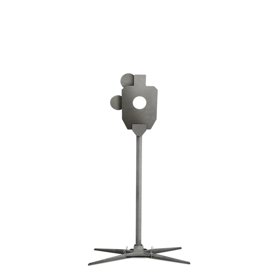 Critical Shot Reactive Steel Target With Stand - Open
