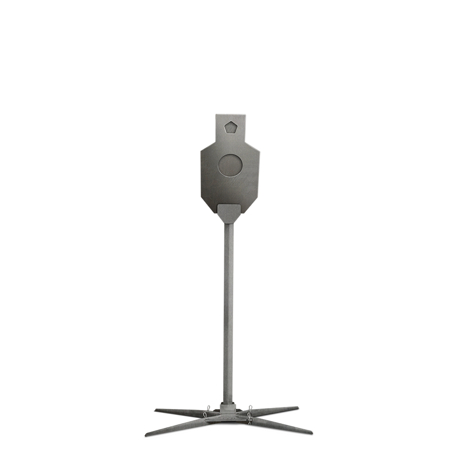 Snipers Paradise Reactive Steel Target with Stand - Closed