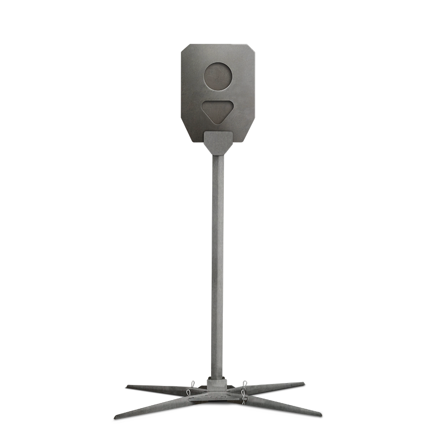 Head Shot Gut Shot View B with Stand