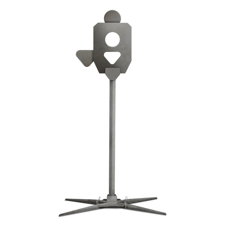 Head Shot Gut Shot View A with Stand