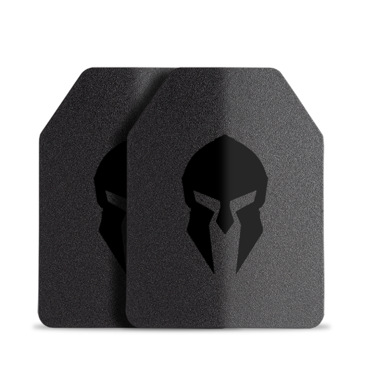 AR550 Level III+ Steel Body Armor - 9.5" x 12.5 Medium ESAPI | Single Curve, Full Coat DOUBLE
