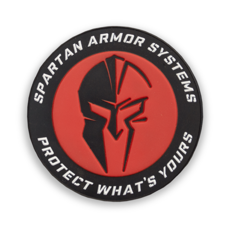 Spartan Armor Systems™ PVC Patch In Red, Black and White