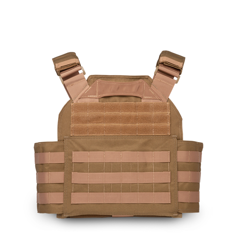 Spartan Shooters Plate Carrier - Coyote Brown (Back)