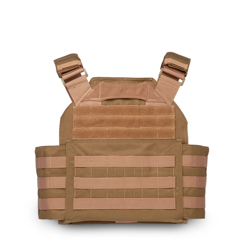 Spartan Shooters Plate Carrier - Coyote Brown (Back)