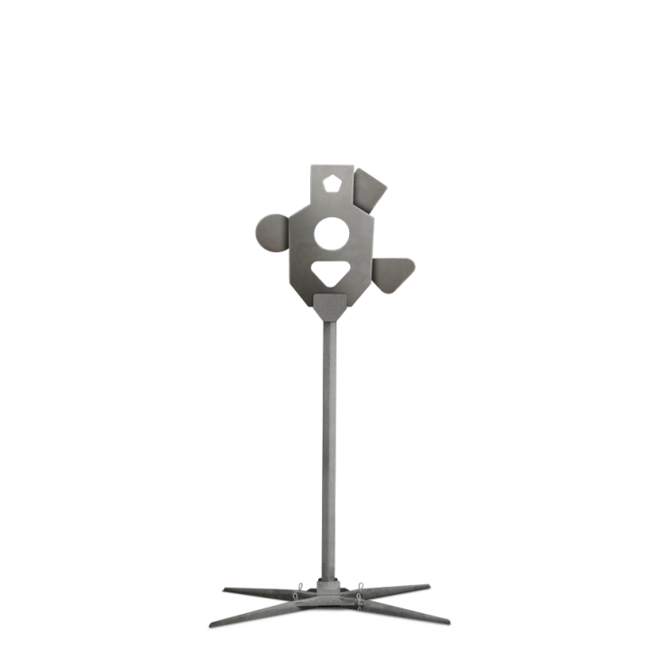 Triple Tap Reactive Steel Target with Stand - Open